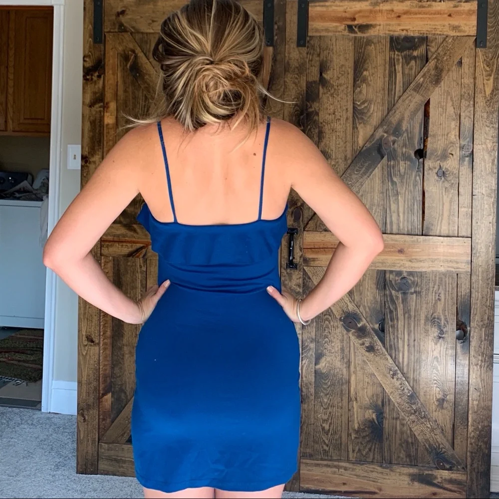 Revolve X Susana Monaco blue fitted mini dress! - Picture 8 of 8